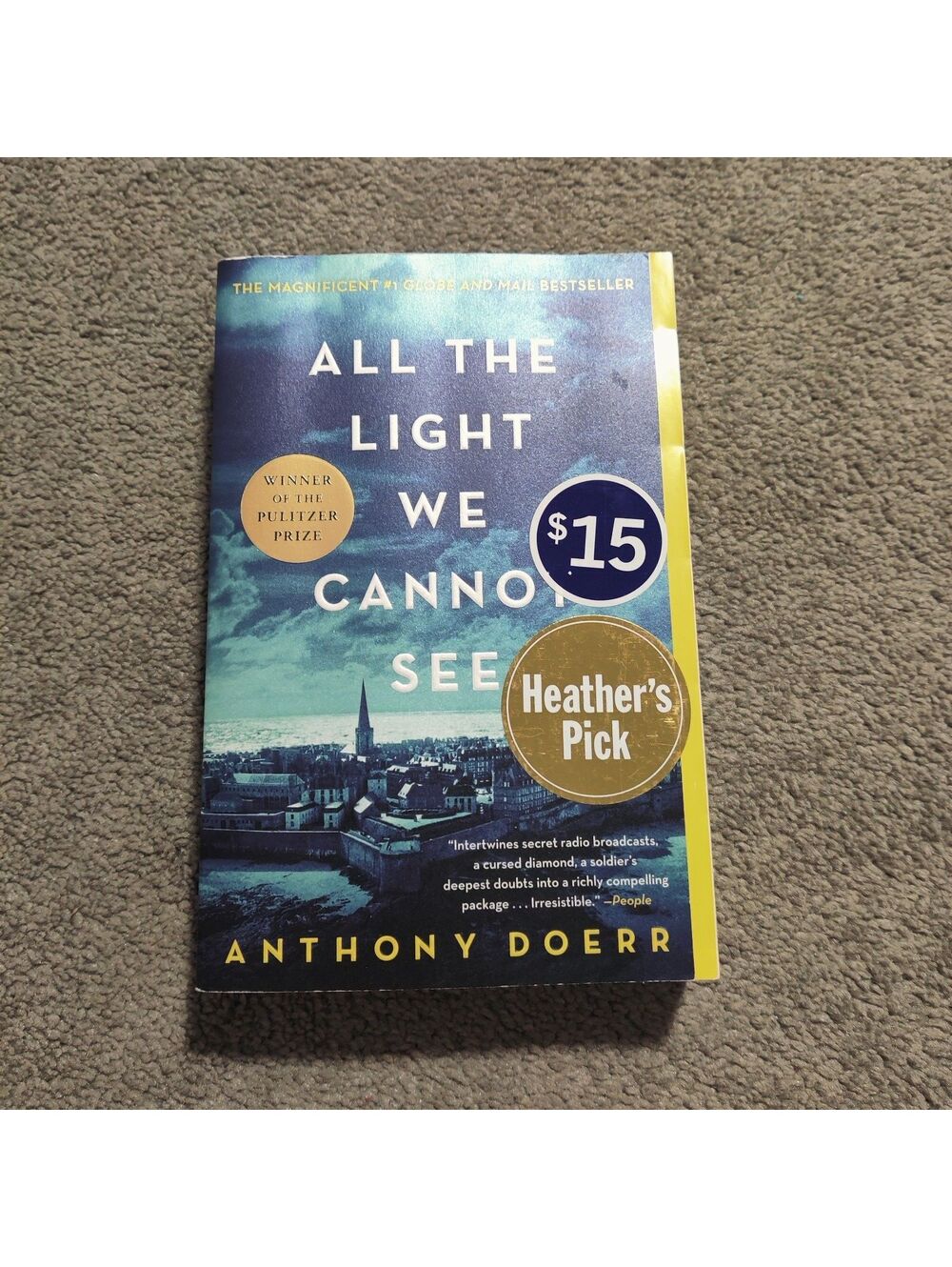 All the Light We Cannot See by Anthony Doerr Paperback Novel Pulitzer Prize